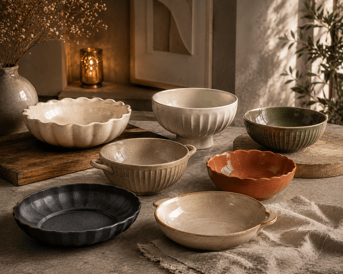 Nesting Bowl Set — Earth Tones